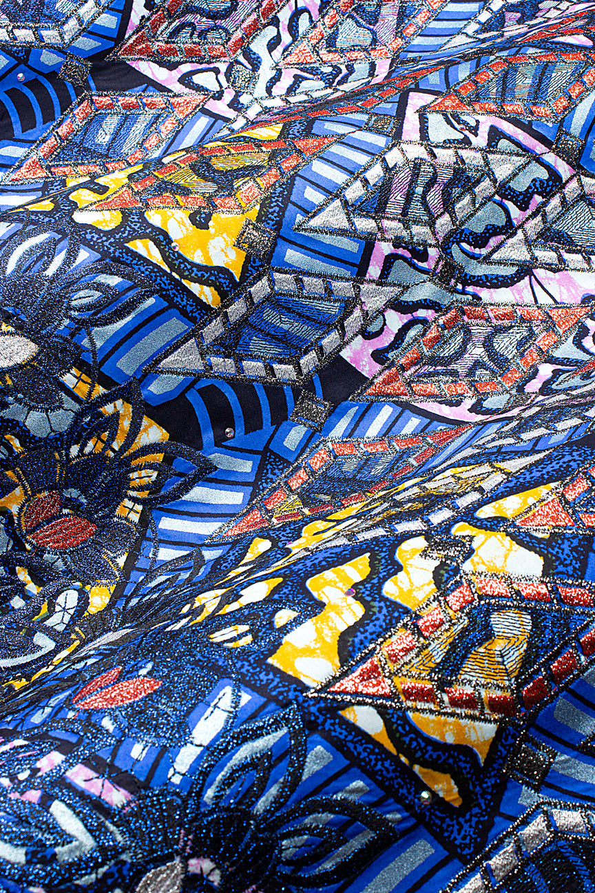 Vlisco Super Wax Gold with Lace Embroidery - VHL5363