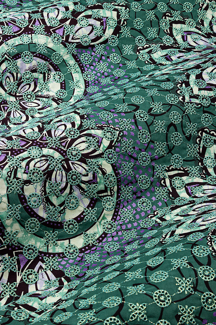 Vlisco Super Wax Gold with Lace Embroidery - VHL5355