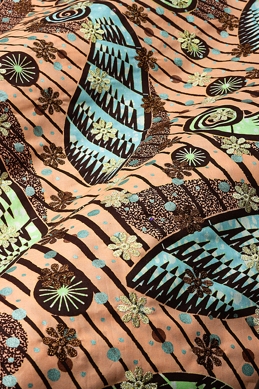 Vlisco Super Wax Gold with Lace Embroidery - VHL5311