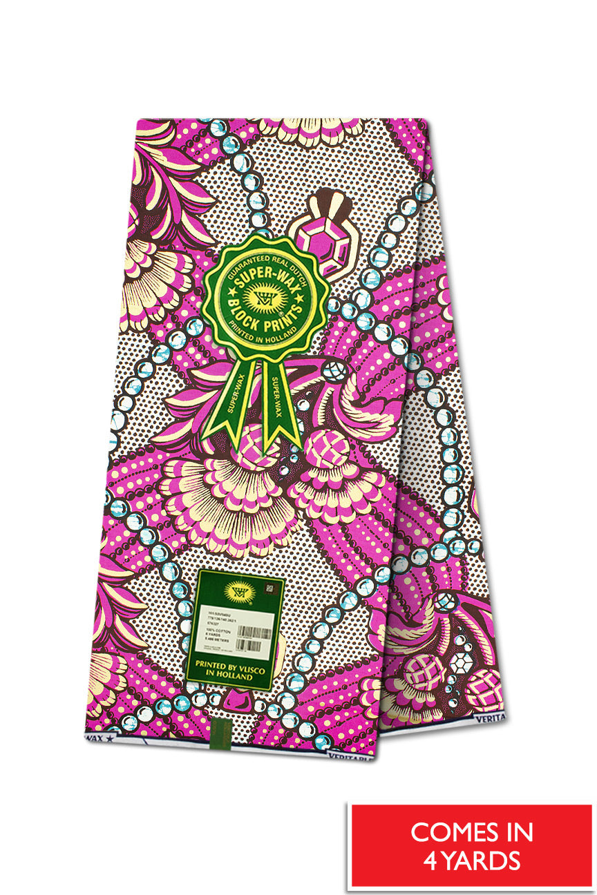 Vlisco Super Wax Exclusive Gold Hilton Textiles London