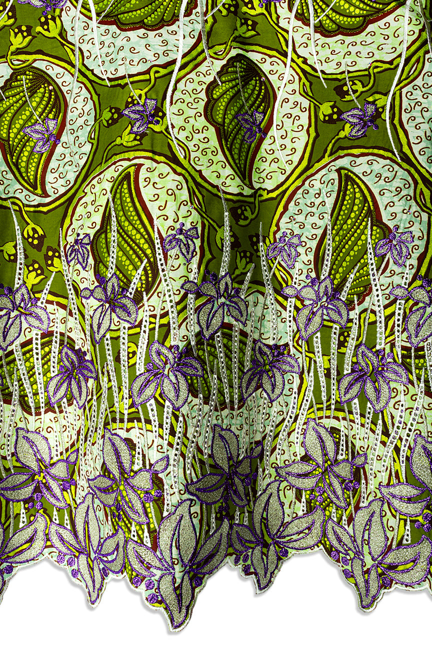 Vlisco Super Wax Gold Exclusive with Lace Embroidery - VHL5401