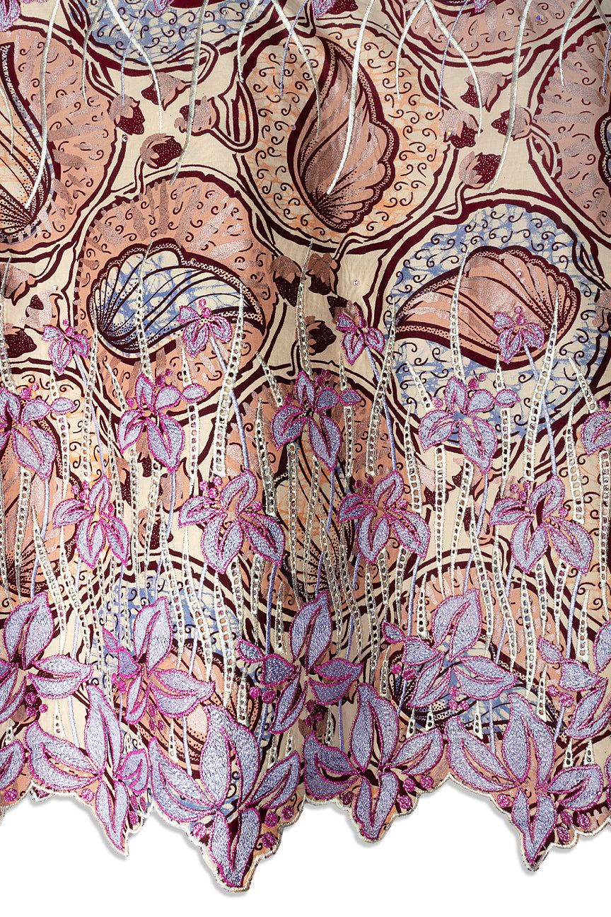 Vlisco Super Wax Gold Exclusive with Lace Embroidery - VHL5403