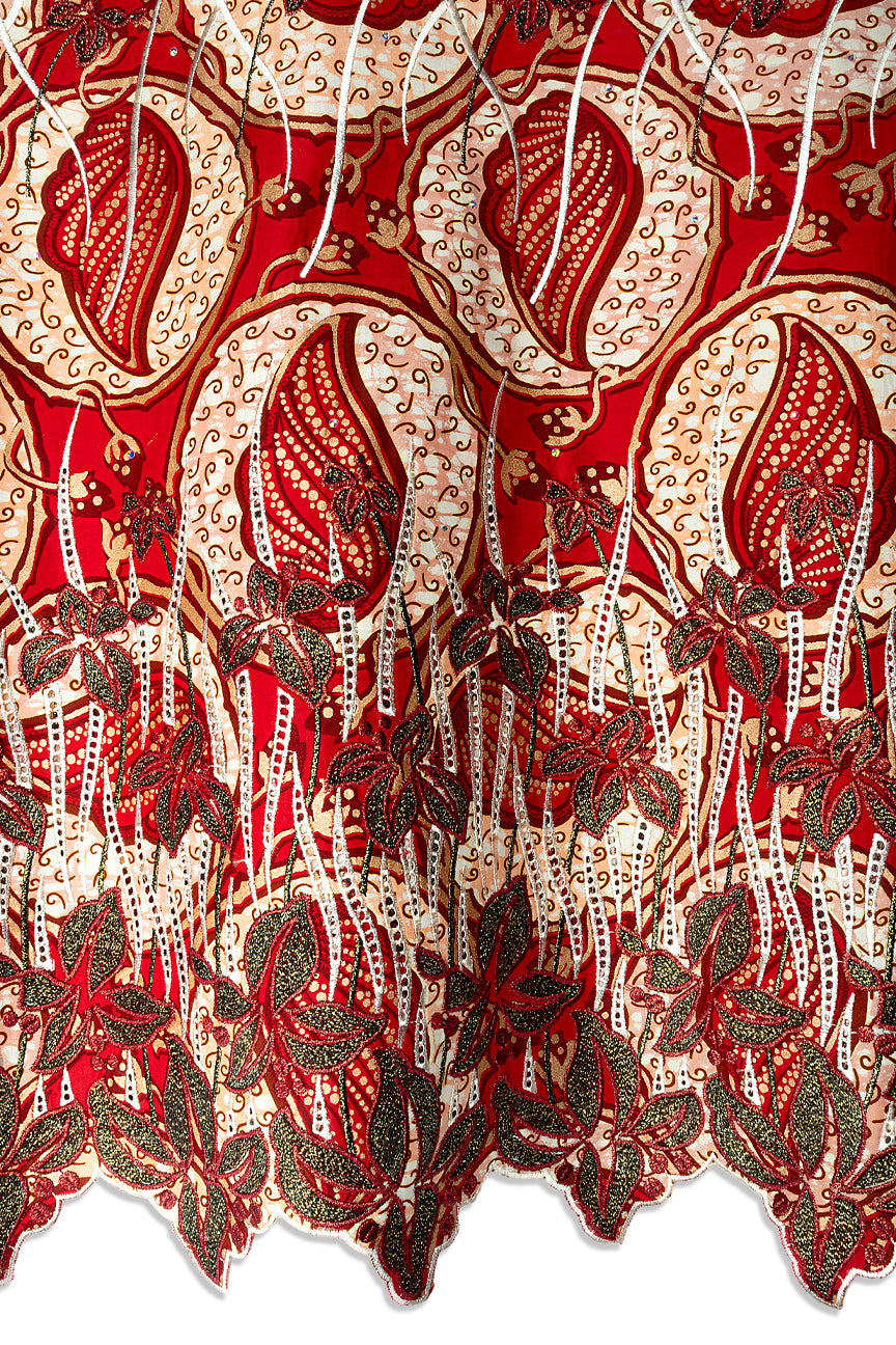 Vlisco Super Wax Gold Exclusive with Lace Embroidery - VHL5405