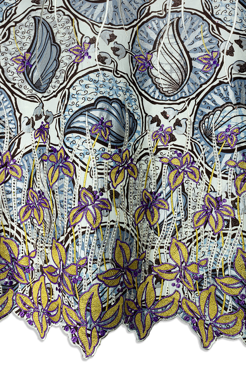 Vlisco Super Wax Gold Exclusive with Lace Embroidery - VHL5406