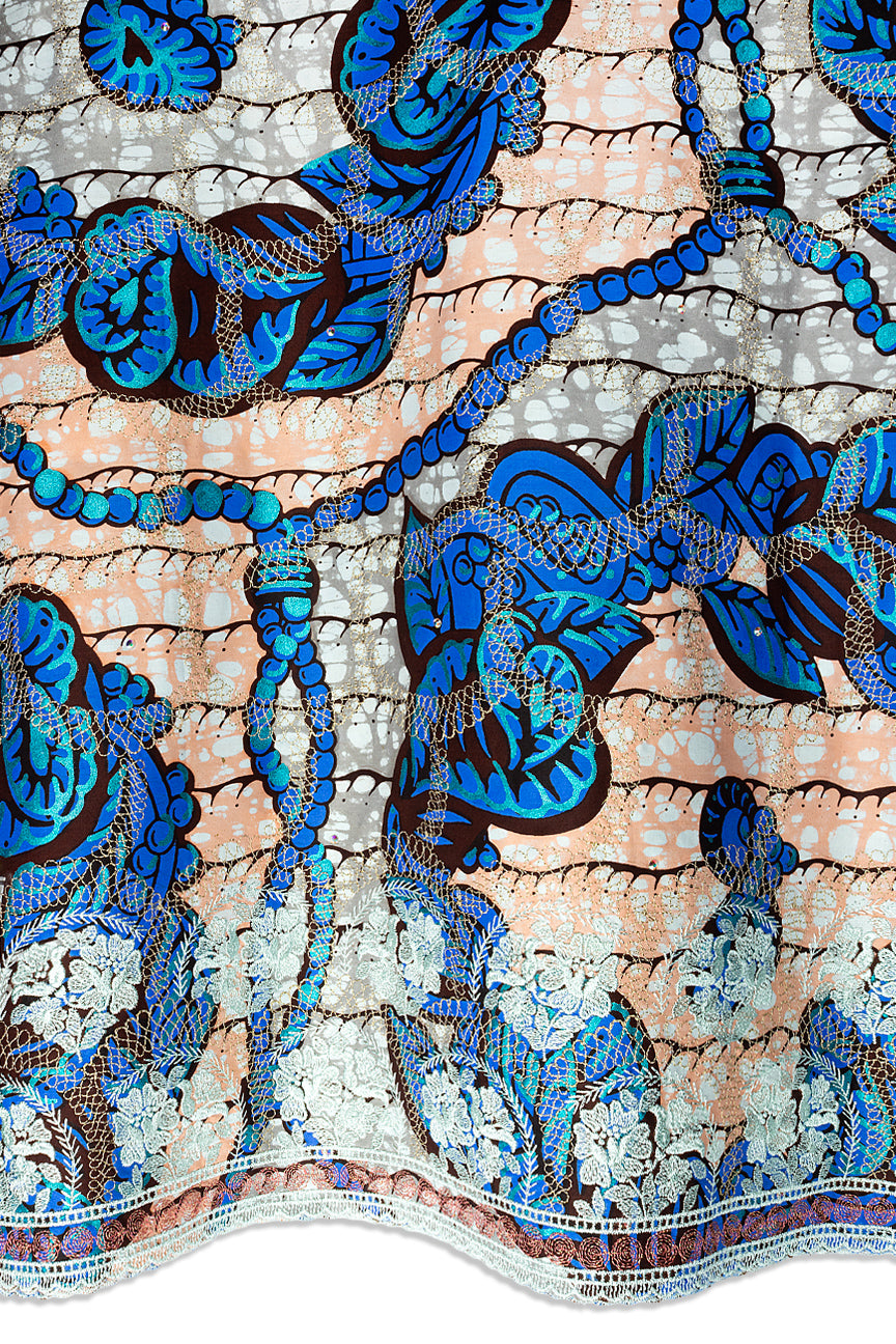 Vlisco Super Wax Gold with Lace Embroidery - VHL5381