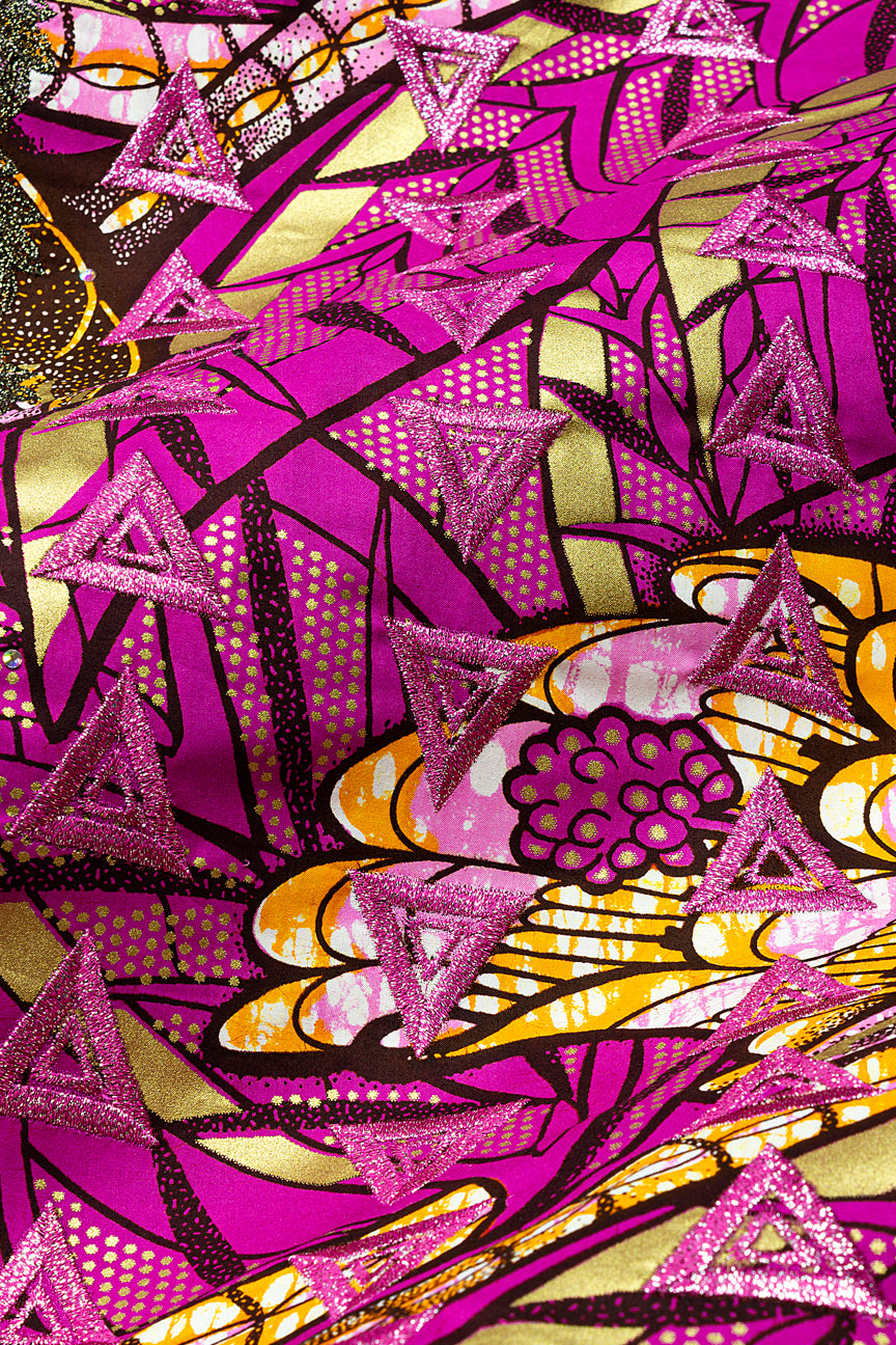 Vlisco Super Wax Gold with Lace Embroidery - VHL5302