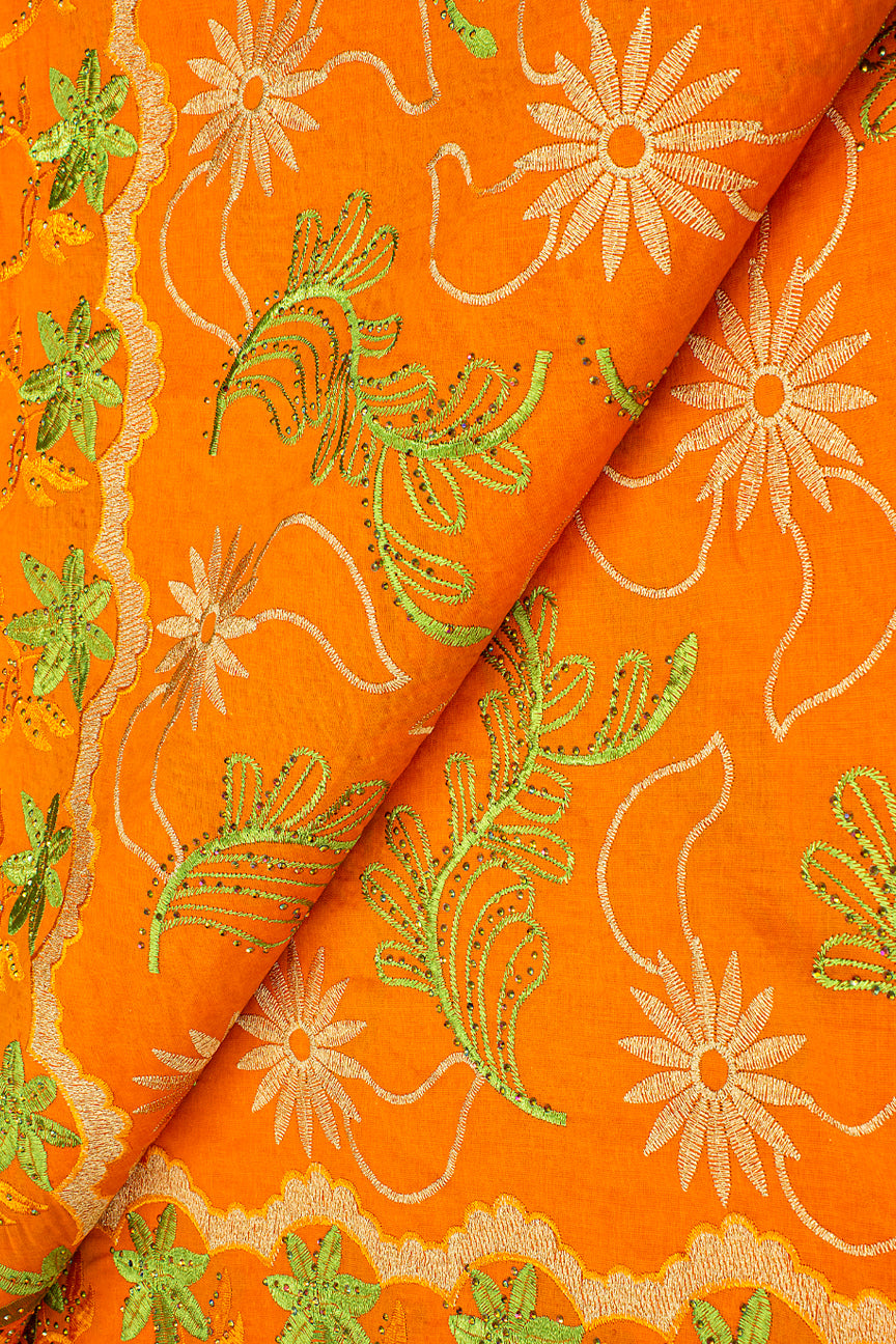 Voile Lace Exclusive in Orange, Lime & Gold- VL5174