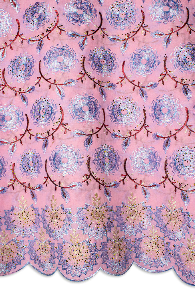 Voile Lace Exclusive in Pink, Blue & Gold - VL571