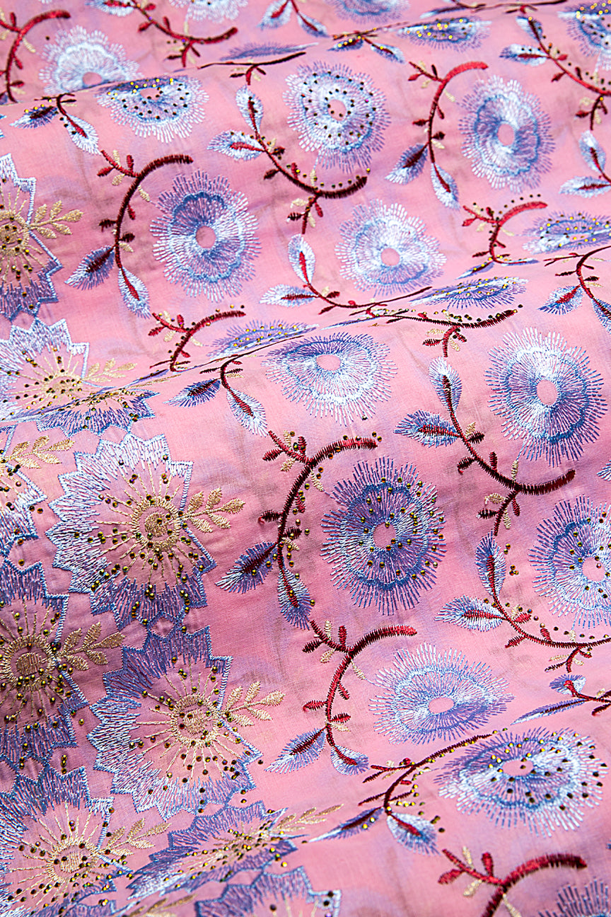 Voile Lace Exclusive in Pink, Blue & Gold - VL571