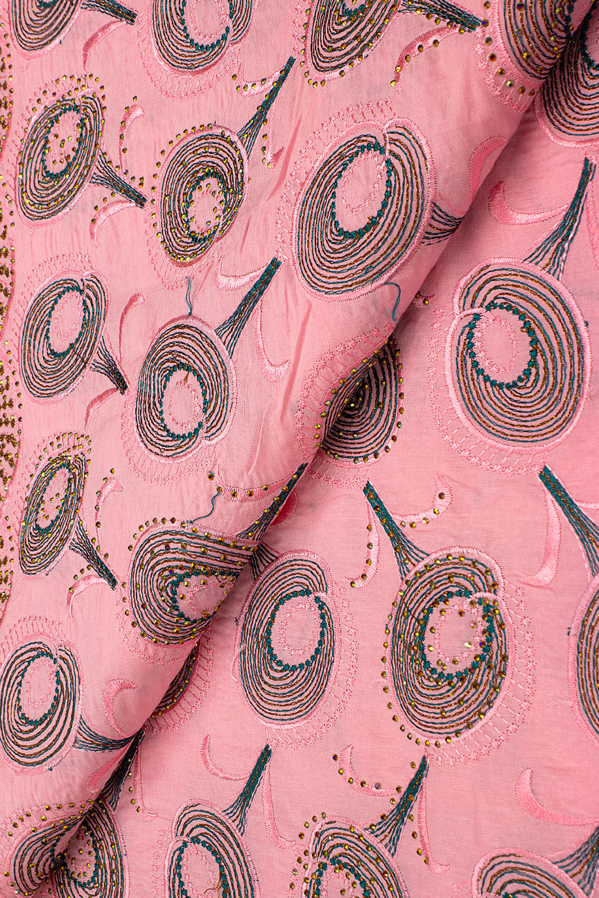 Voile Lace Exclusive in Pink & Turquoise - VL530