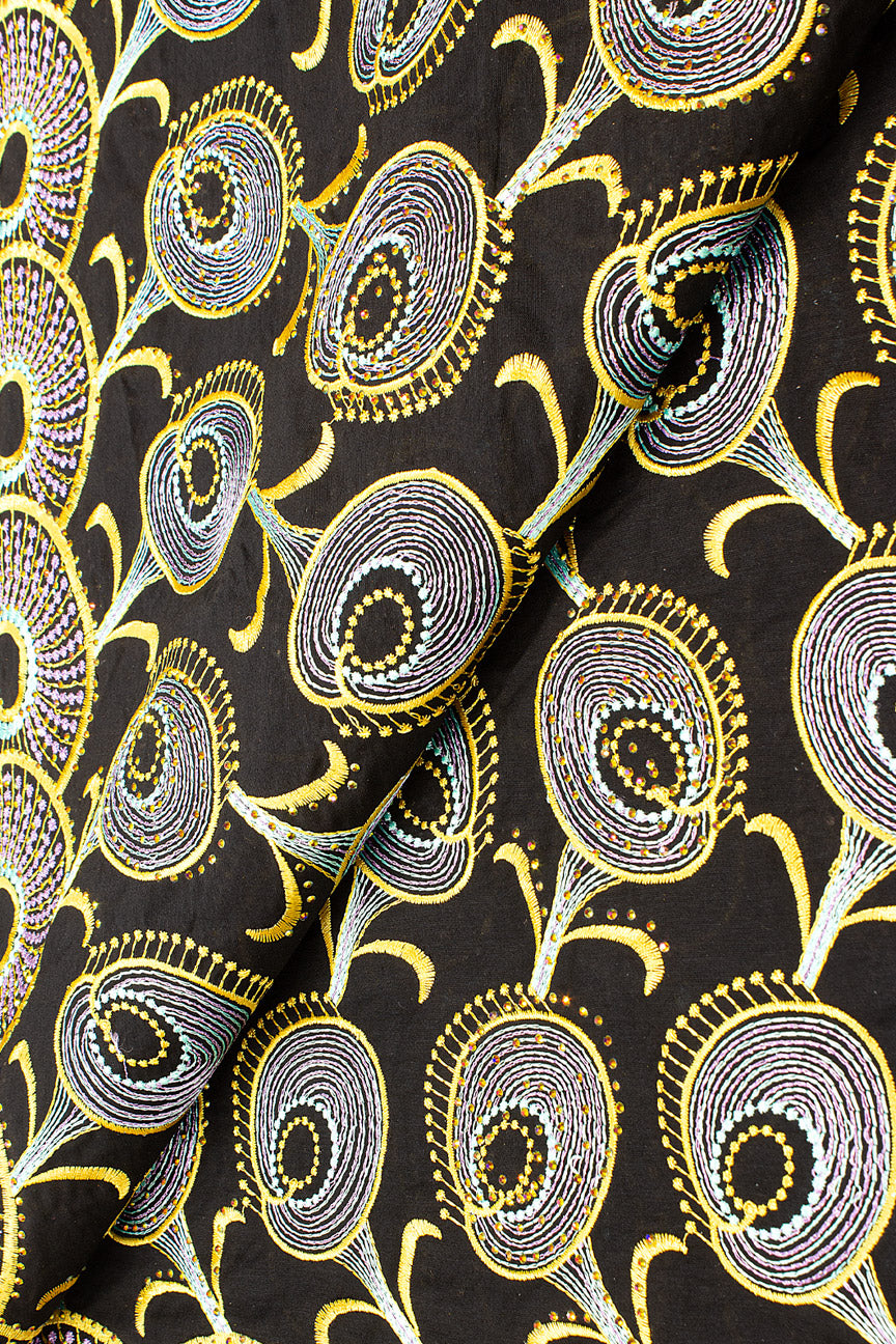 Voile Lace Exclusive in Black & Gold - VL532