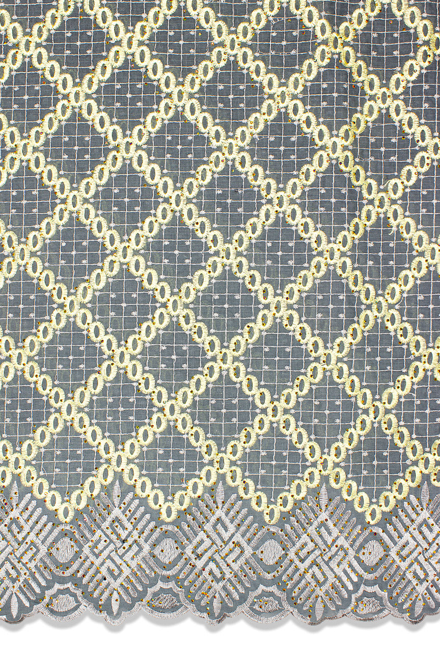 Voile Lace Exclusive in Grey, Ash & Gold - VL5212