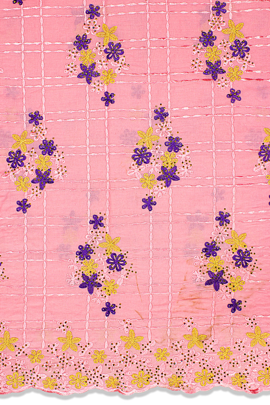 Voile Lace Exclusive in Pink, Purple & Gold - VL565