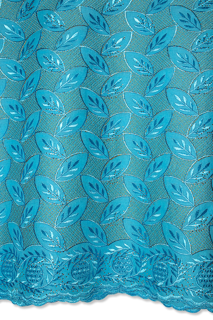 Voile Lace in Aqua Blue - VL588