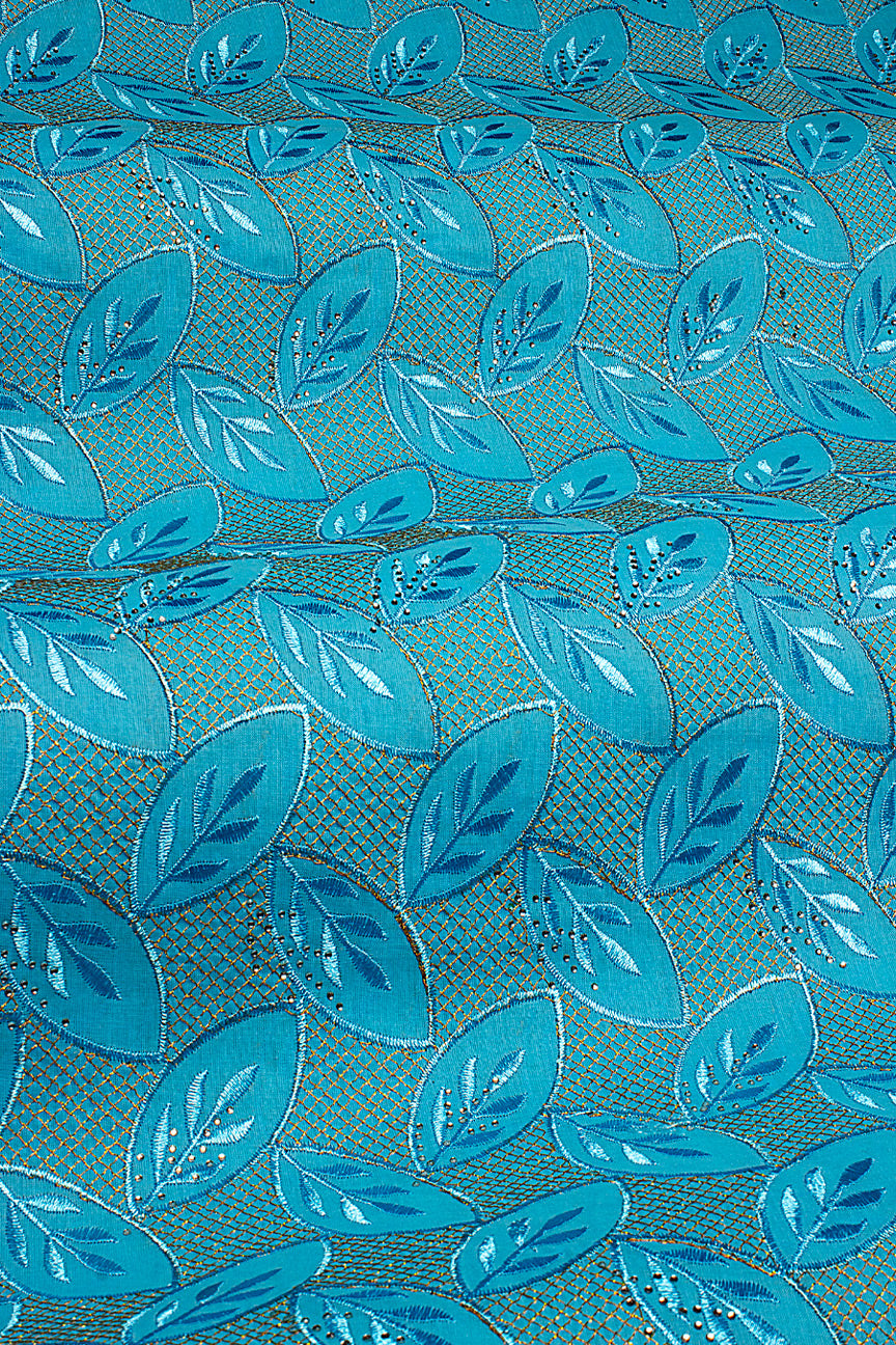 Voile Lace in Aqua Blue - VL588
