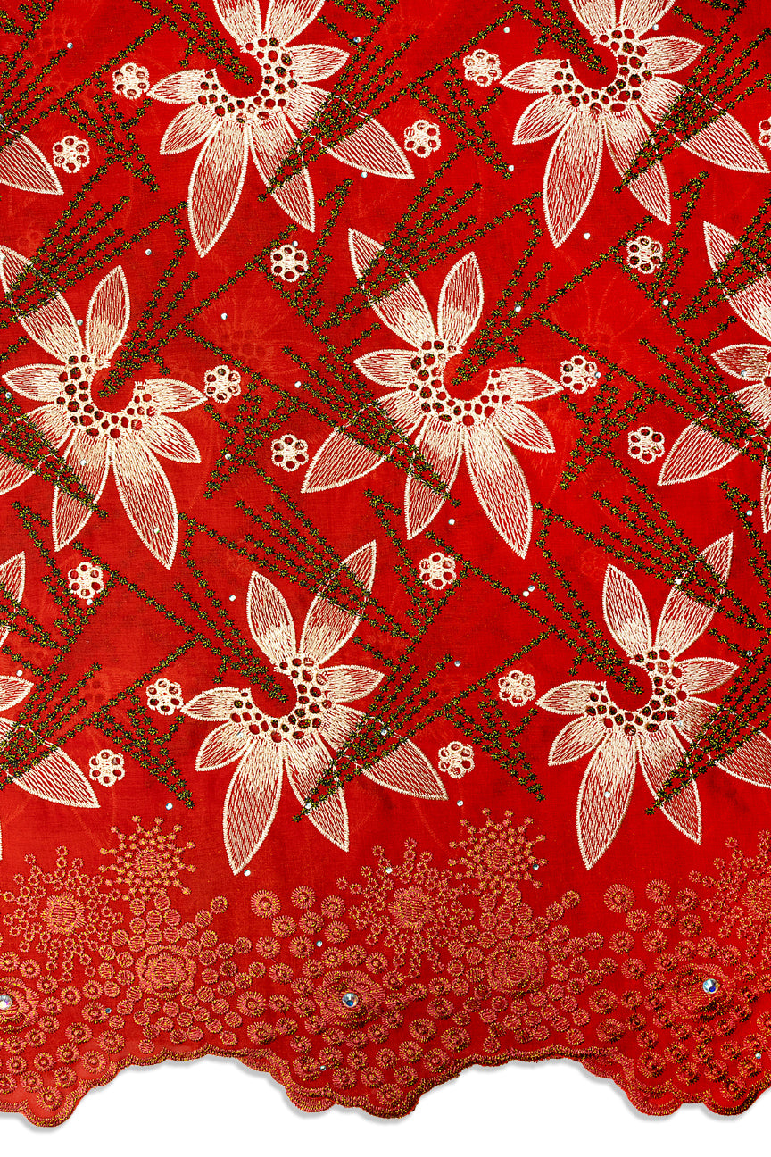 Voile Lace in Royal Red - VL717