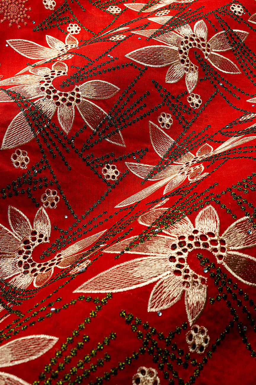 Voile Lace in Royal Red - VL717