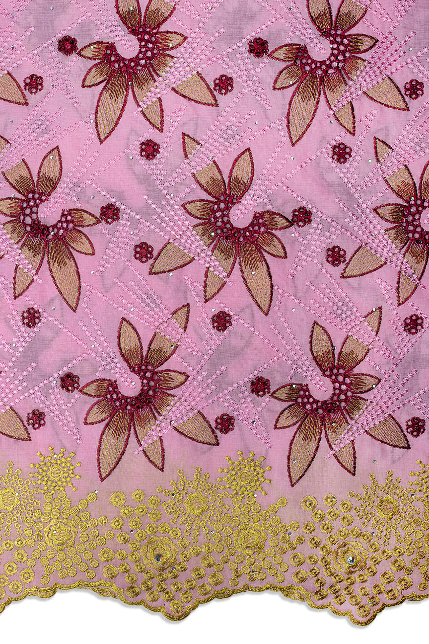 Voile Lace in Pink & Gold - VL718