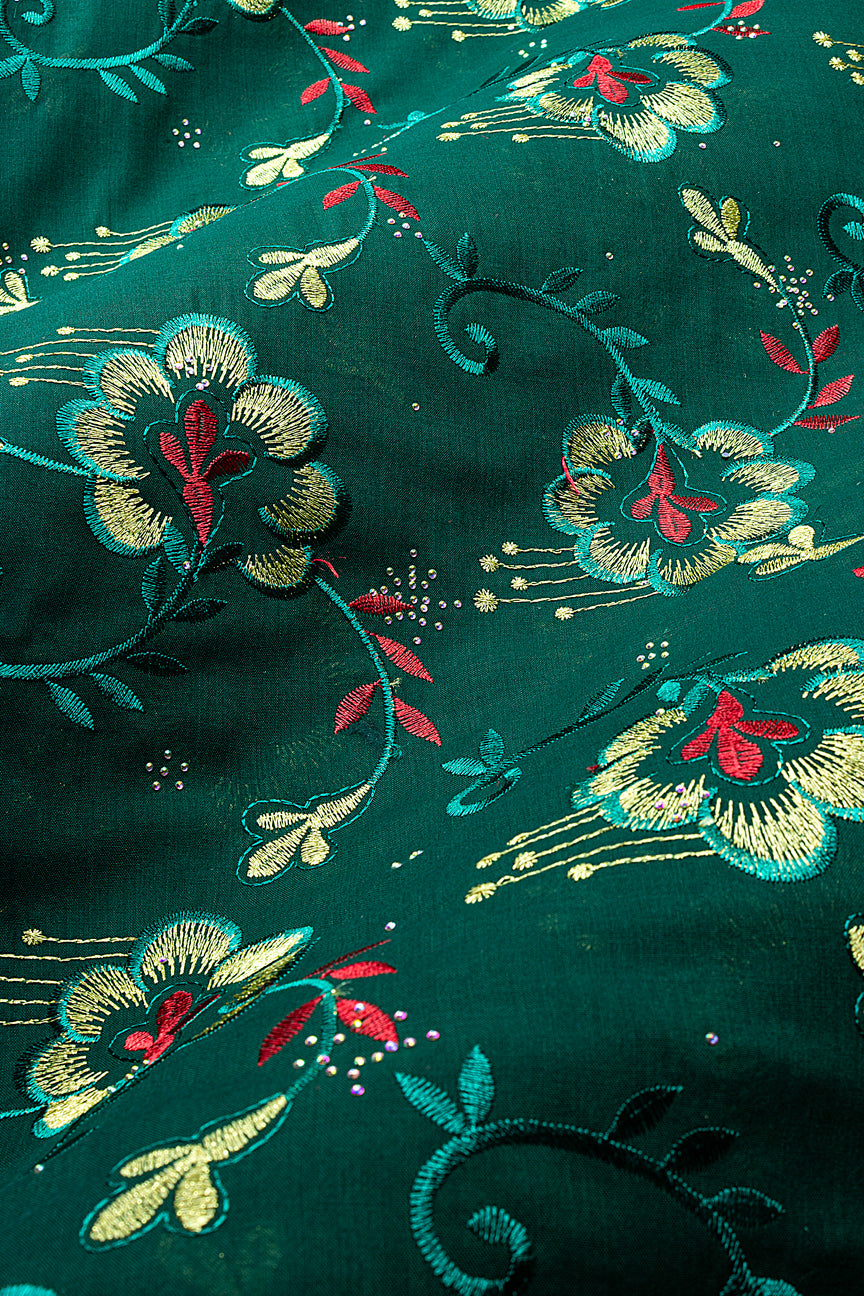 Voile Lace in Emerald Green - VL701