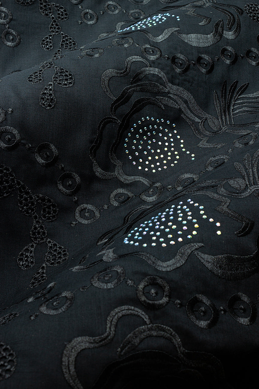 Voile Lace in Black - VL721