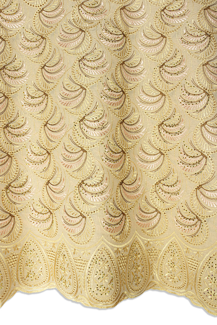 Voile Lace in Beige - VL672