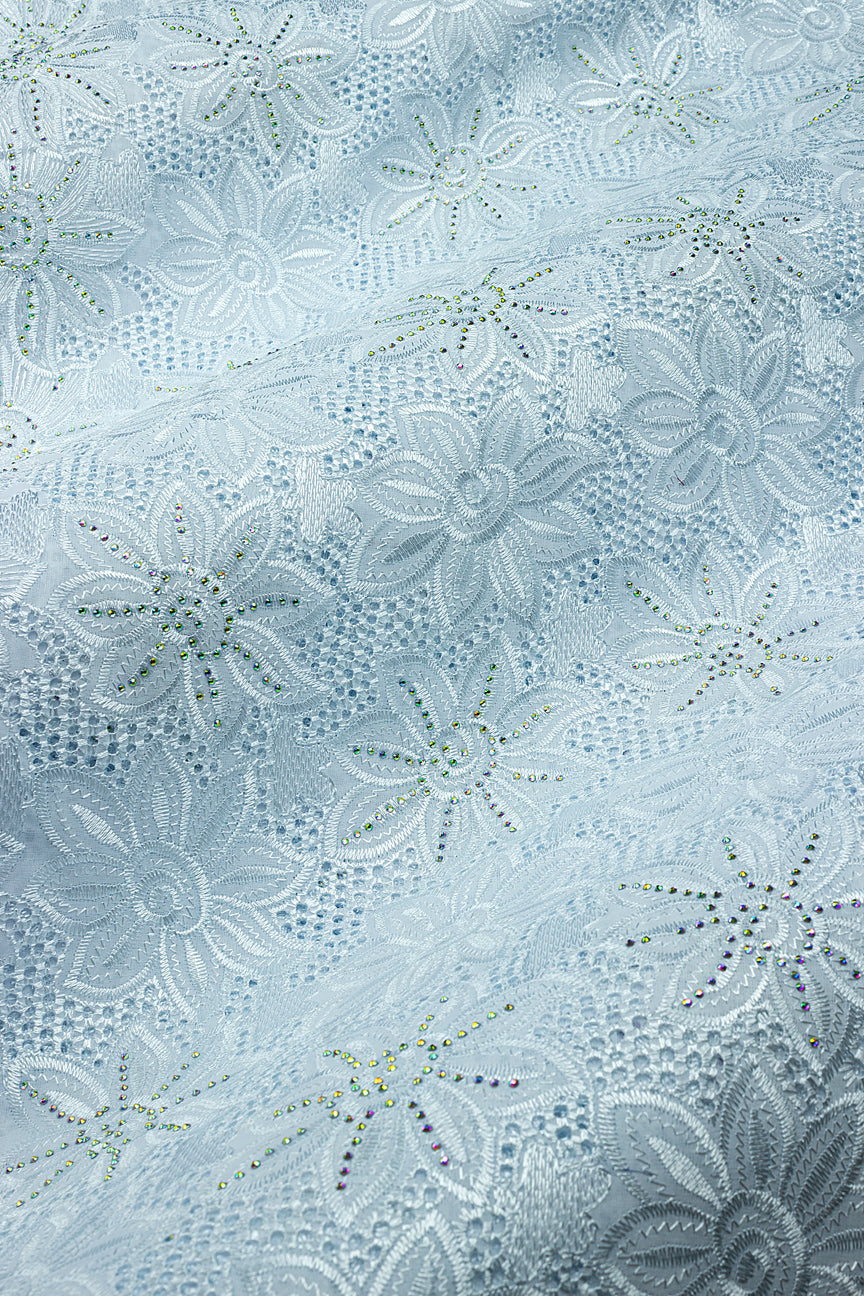 Voile Lace in White - VL674