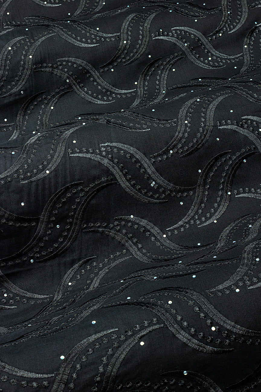 Voile Lace in Black - VL653