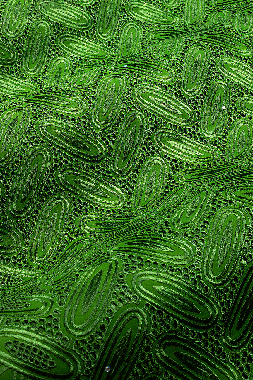 Voile Lace in Emerald Green  - VL6892