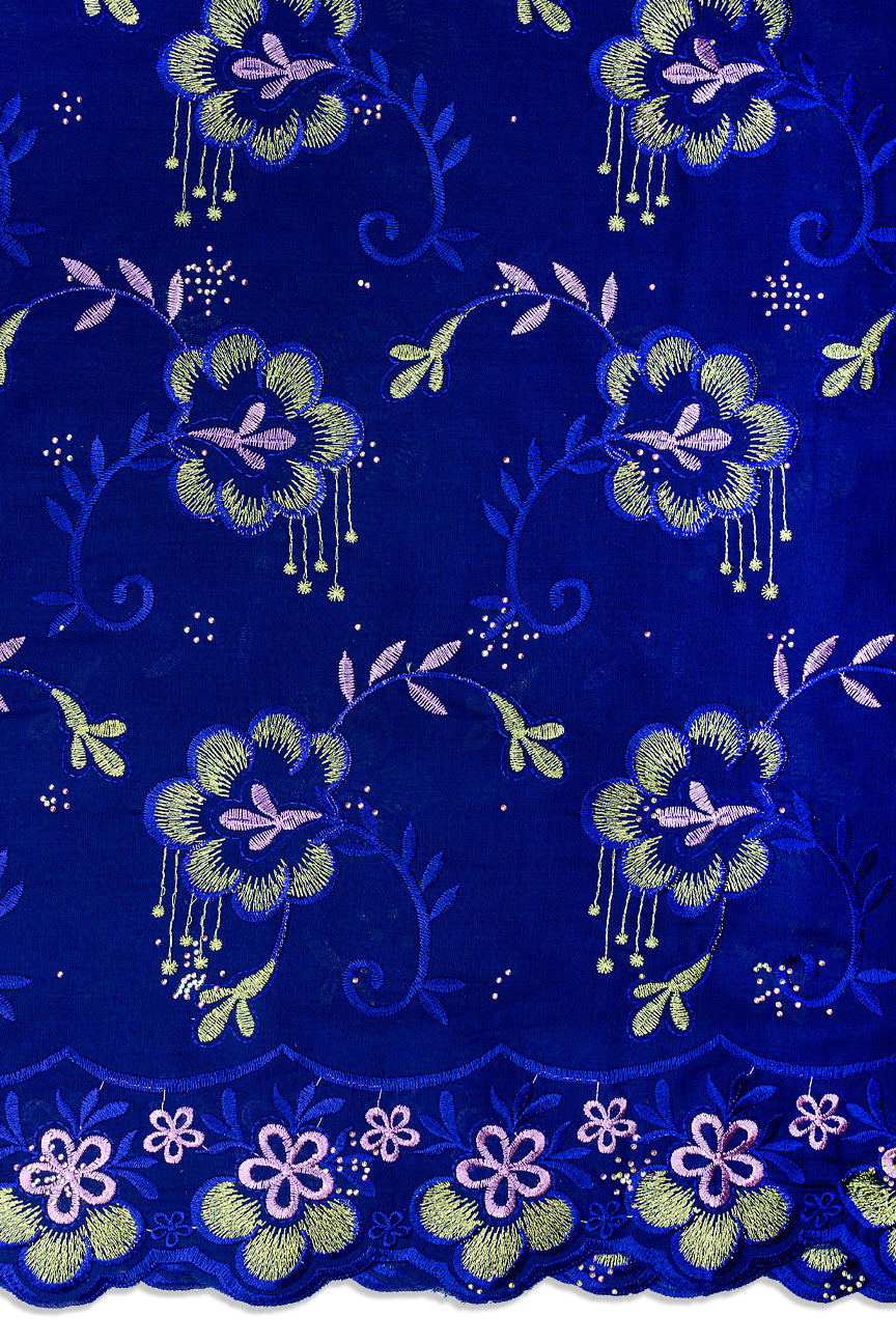 Voile Lace in Royal Blue- VL704
