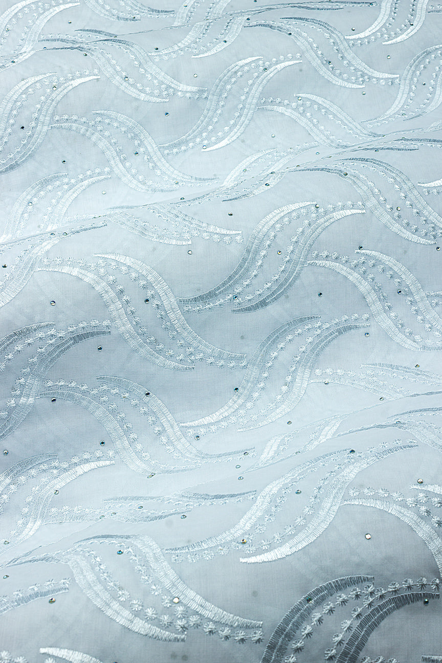 Voile Lace in White - VL655