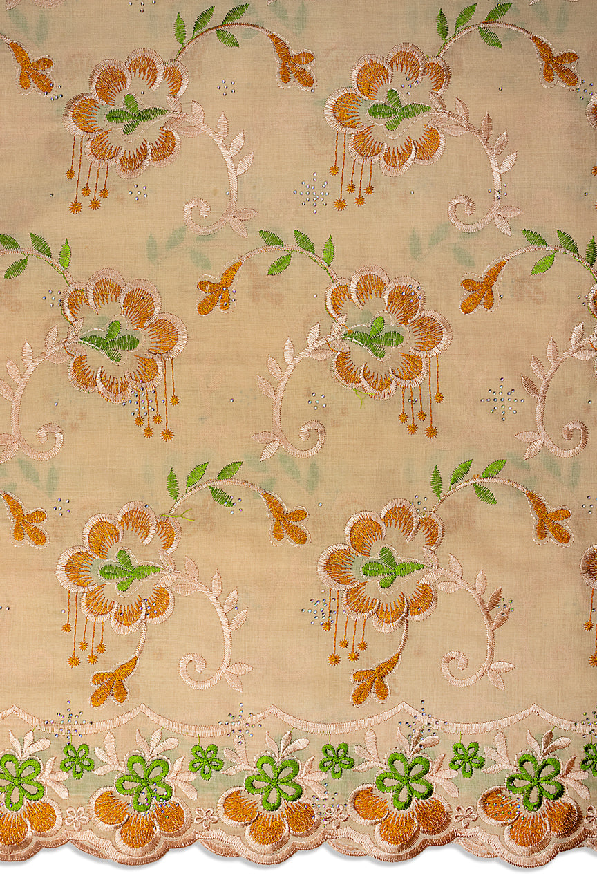 Voile Lace in Peach - VL706