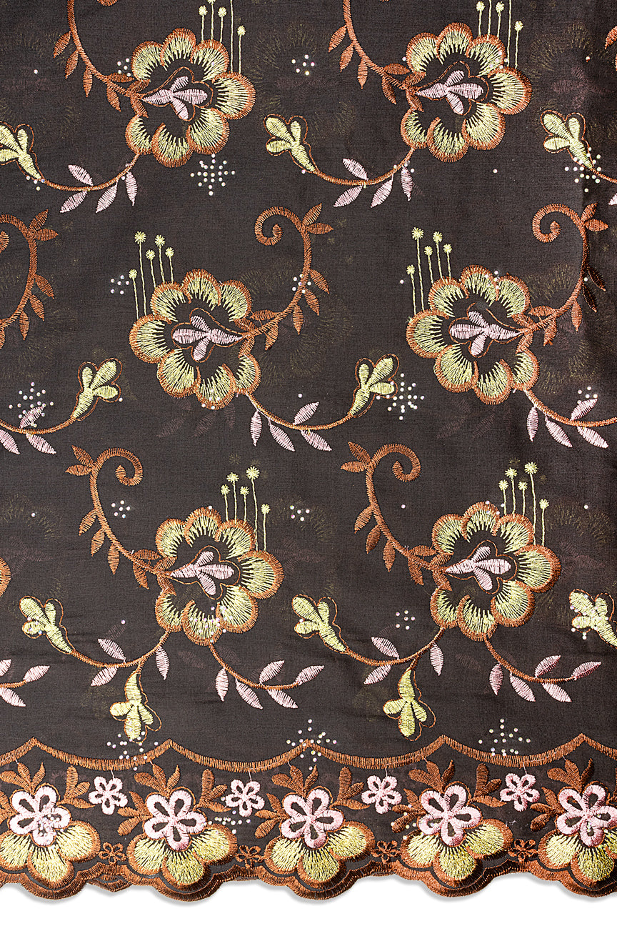 Voile Lace in Chocolate Brown - VL708