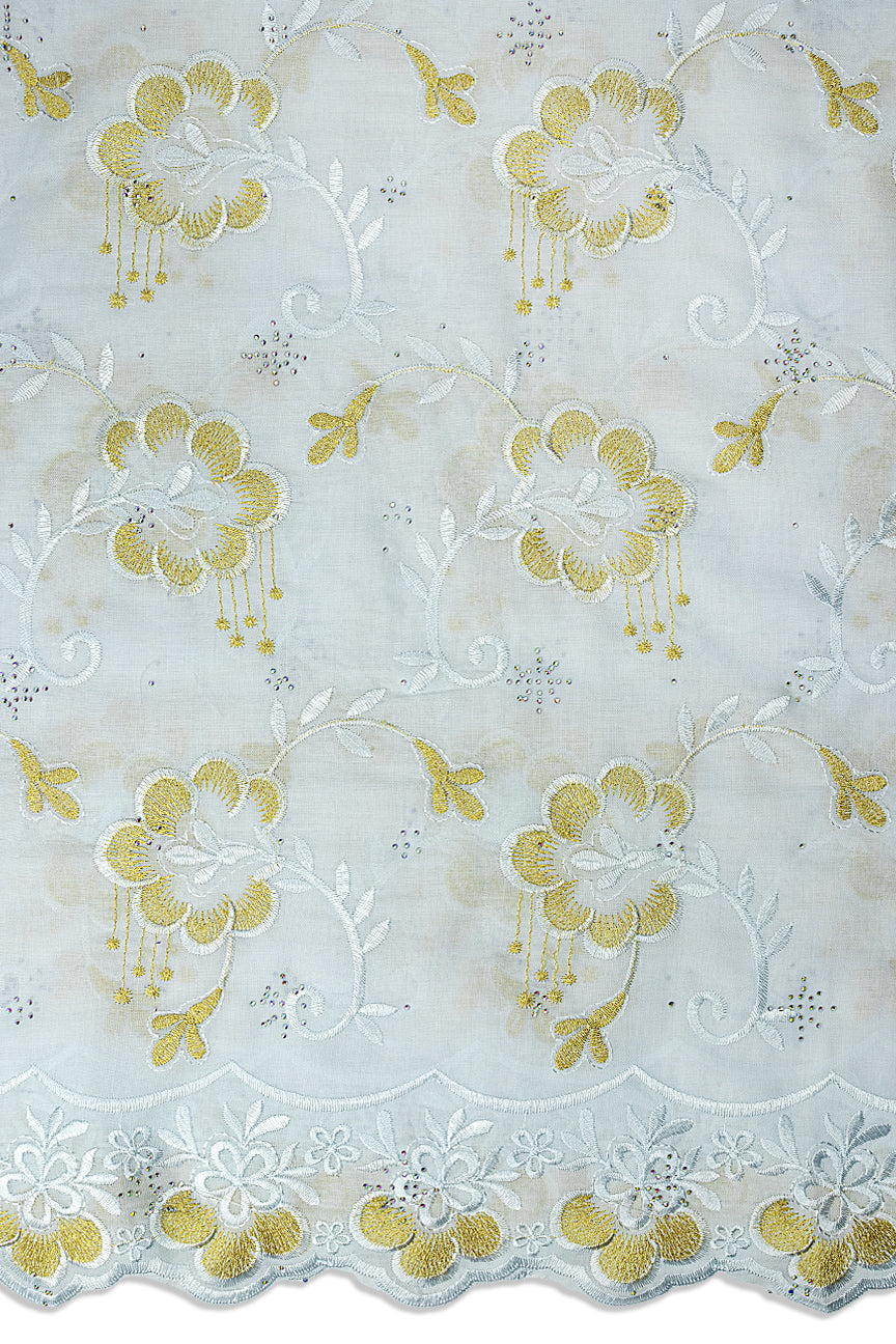 Voile Lace in White - VL709