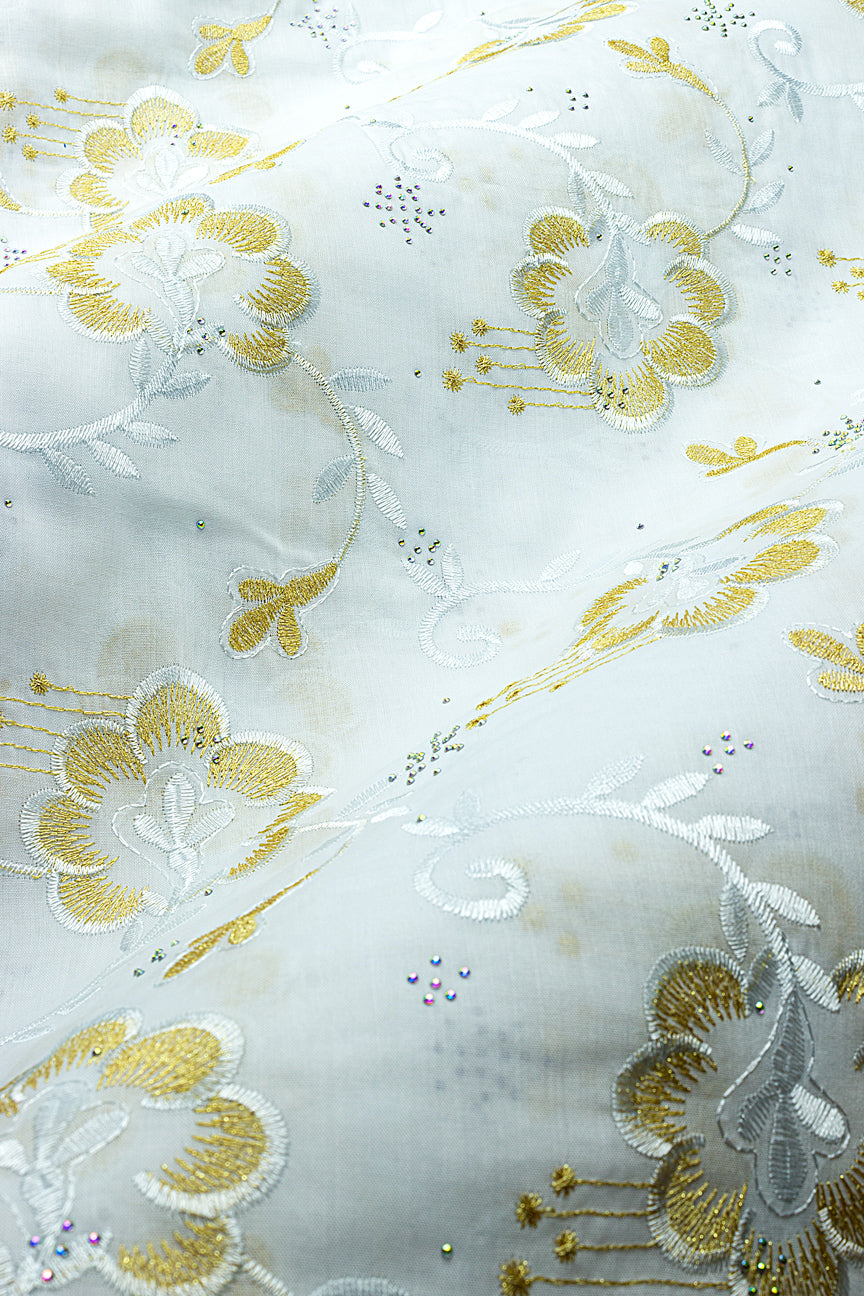 Voile Lace in White - VL709